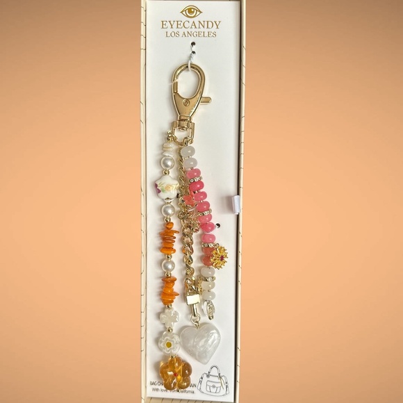 Eyecandy LA Beaded Bag Charm - Picture 3 of 5